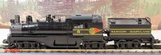 Sunset Models Brass O Scale Western Maryland 3 - Truck Shay Steam Locomotive ECOB 3