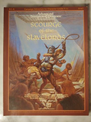 Tsr 9167 Dungeons & Dragons Module A1 - 4 1986 Scourge Of The Slavelords