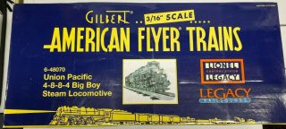 American Flyer 6 - 48070 Union Pacific 4 - 8 - 8 - 4 Big Boy Steam Locomotive