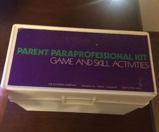 Parent Paraprofessional Kit Game And Skill Activities