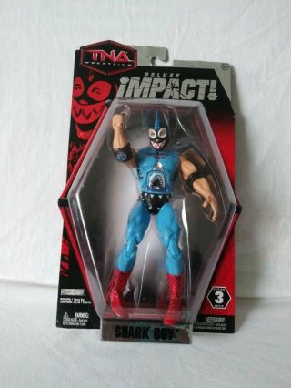 Tna Wrestling Deluxe Impact Shark Boy Figure Series 3 Jakks,