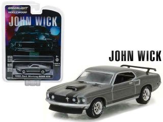 John Wick 2014 1:64 Scale 1969 Ford Mustang Boss 429 Die Cast Metal Vehicle