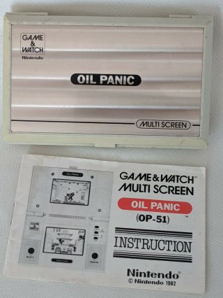 Nintendo Game And & Watch Oil Panic 1982