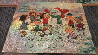 Springbok Peanuts Winter Wonderland 500 Piece Puzzle with Snoopy Charlie Brown 2