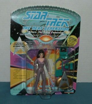 Star Trek - Tng - Lt.  Commander Deanna Troi Action Figure - 1992 - Moc