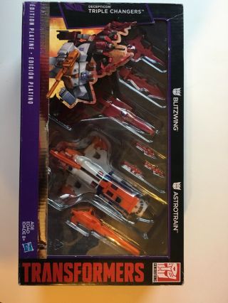 Transformers Platinum Edition Astrotrain And Blitzwing Two Pack Very Rare Set