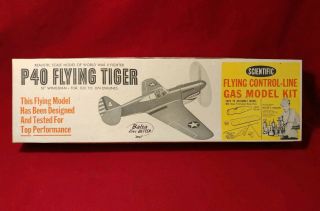 Scientific P40 Flying Tiger Balsa Scale Model Plane Kit 59 295 Walter Musciano