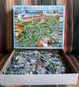 Manchester And The Mountains Vermont 1000 Pc Puzzle - White Mountain Puzzles Euc