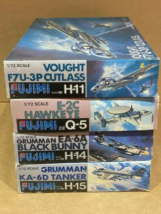 Fujimi 1/72 Various Aircraft Kits X 4,  Ea - 6a,  Hawkeye Etc