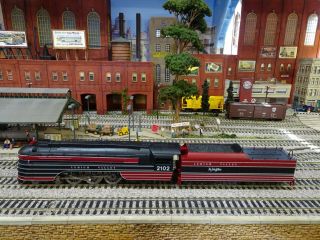 Ho Train Streamlined Locomotive Lehigh Valley John Wilkes 4 - 6 - 2 Rivarossi D82