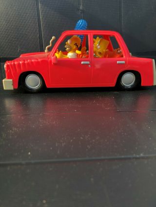 The Simpsons Talking Family Car Bart And Marge Homer 2001 Playmate Toys
