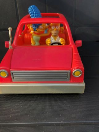 The Simpsons Talking Family Car Bart and Marge Homer 2001 Playmate Toys 3