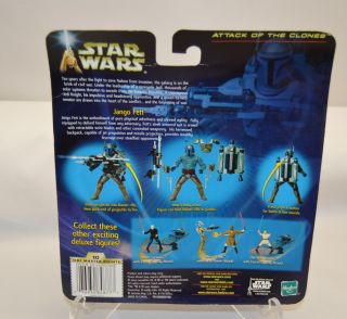 Hasbro Saga Star Wars AOTC Jango Fett Blue Card Deluxe with jet pack 2