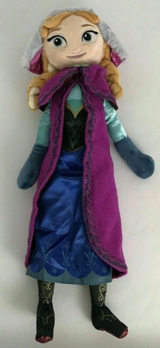 Disney Frozen Princess Anna Plush Doll Stuffed Toy Cape And Hat 16 "