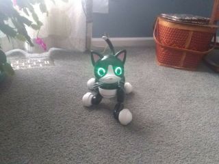 Zoomer Kitty Interactive Cat Robot Black & White Complete