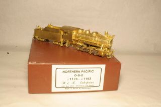 W&r Ho Scale Brass Northern Pacific 0 - 8 - 0 1174 - 1193
