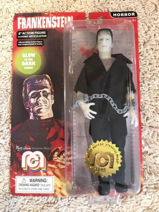 Mego Frankenstein Glow In The Dark Horror 8” Figure Cards Might Have Flaws