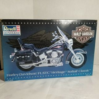 1995 Revell Monogram Harley Davidson Softail Classic Kit 1:8 Model 7302