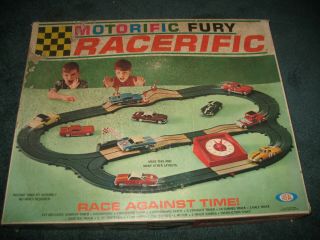Ideal Motorific Racerific Fury Track Set With Car