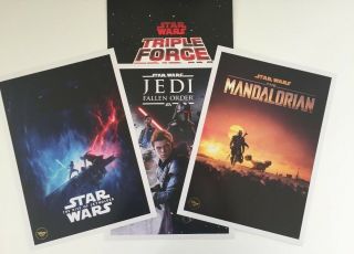 Disney Store Star Wars Rise Of Skywalker Lithograph Triple Force Friday Poster