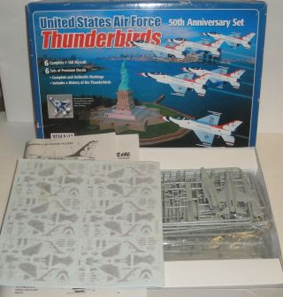 Thunderbirds 50th Anniversary Set Minicraft Model Kits 1/144 F - 16a Us Air Force