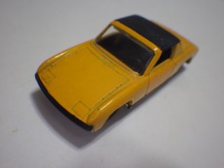 Siku (germany) Yellow W/ Black Top Porsche 914/6 Diecast 1:60