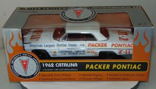 Ertl Box 1962 Catalina White Die Cast 1:18 Scale Ltd Ed Packer Pontiac