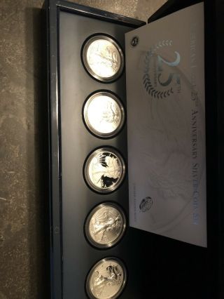 2011 American Eagle 25th Anniversary Silver Coin Set 2