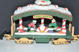 Bright Holiday Express Candy Dancer Car Animated G Scale Christmas Train 387