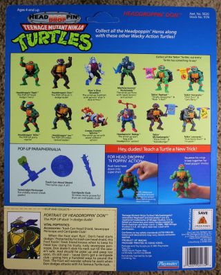 Teenage Mutant Ninja Turtles HEAD DROPPIN ' DON - Heroes Playmates Action Figure 2