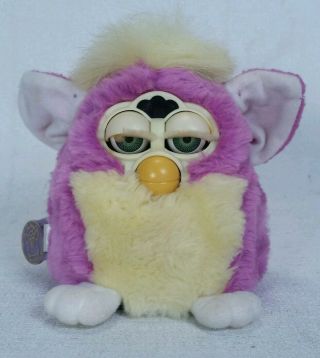 Rare Furby Babies 1999 Purple Yellow Vintage Great