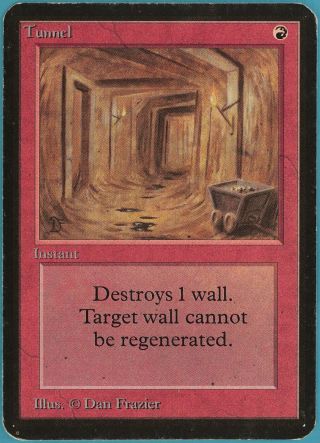 Tunnel Alpha Heavily Pld Red Uncommon Magic Gathering Card (id 52464) Abugames