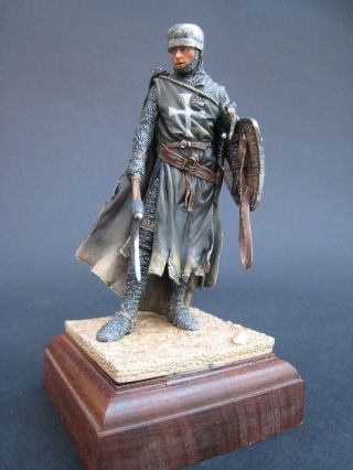 Built Paint 90mm Metal Figure From Pegaso Models 90 - 043.  Knight Hospitaller