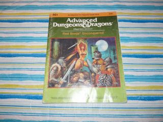 Red Sonja Unconquered Rs1 Ad&d Tsr 9183 Advanced Dungeons And Dragons
