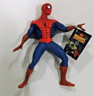 Applause 1997 Marvel Heroes Spider - Man Vinyl Doll Never Displayed