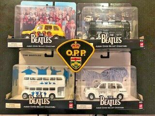 Beatles Set Of 4 Corgi Diecast Cars - Help Sgt.  Pepper 