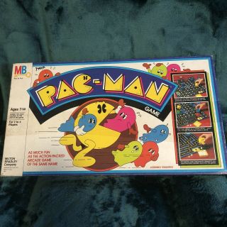 Vintage Milton Bradley Pac - Man Board Game - 100 Complete Rare 1980