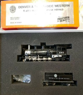 Precision Scale Co.  Brass,  Hon3,  Denver & Rio Grande Western,  K - 27,  2 - 8 - 2,  461