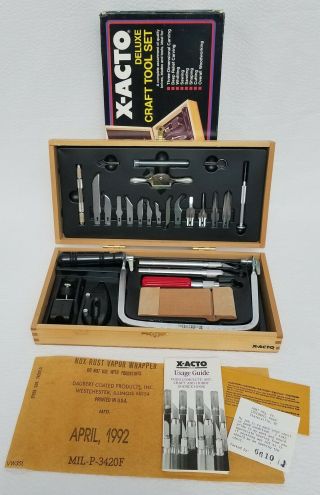 X - Acto Deluxe Craft Tool Set,  30 Piece Set With Wood Chest X5087
