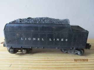 Vintage Lionel Prewar O - Gauge 2666w Whistle Coal Tender