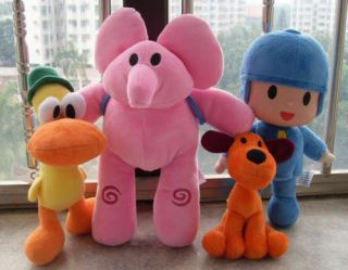 Bandai Pocoyo Elly Pato Loula Soft Plush Stuffed Animal Toy Doll Birthday Gift
