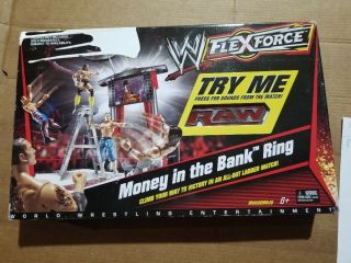 Wwe Money In The Bank Ring Flex Force - But Cosmetic Damage On Box.