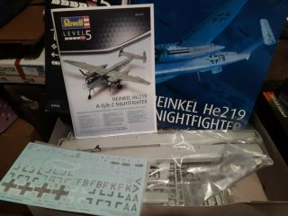 Revell Germany 3928 WWII Heinkel He - 219 A - 0/A - 2 Night Fighter model kit 1/32 2