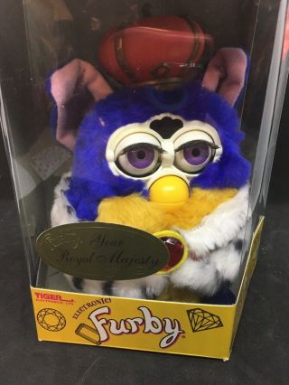 Vintage Electronic Furby Special Limited Edition Your Royal Majesty King Nos