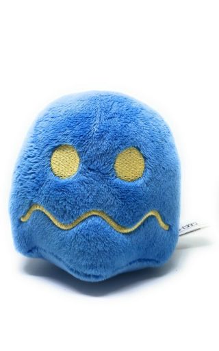 Legendary Pac - Man Plush Licensed 5” X 5” Blue Ghost.  Stuffed Soft Toy.  Usa