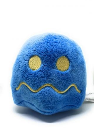 Legendary Pac - Man Plush Licensed 5” x 5” Blue Ghost.  Stuffed Soft Toy.  USA 2