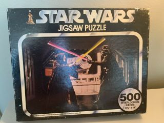 1977 Star Wars 500 - Pc Puzzle,  Series Ii Darth Vader/ben Kenobi,