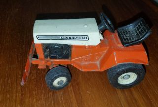 Vintage 1970 Ertl 1/16 Scale Diecast Allis Chalmers Lawn Mower Garden Tractor