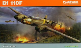 Eduard 1:48 Messerschmitt Bf - 110 F Profipack Edition Plastic Model Kit 8207u