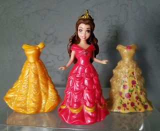 Magiclip Disney Princess Little Kingdom Belle Beauty Magic Clip Figure Dresses